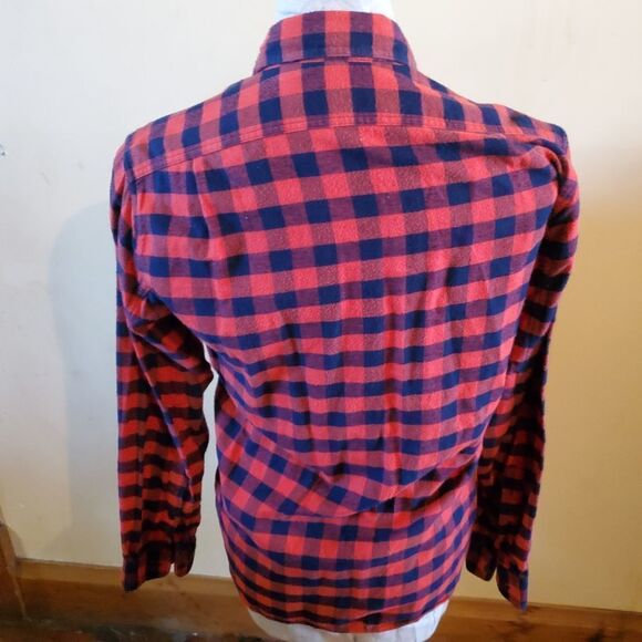J Crew buffalo plaid flannel button down shirt Sma - Picture 3 of 3